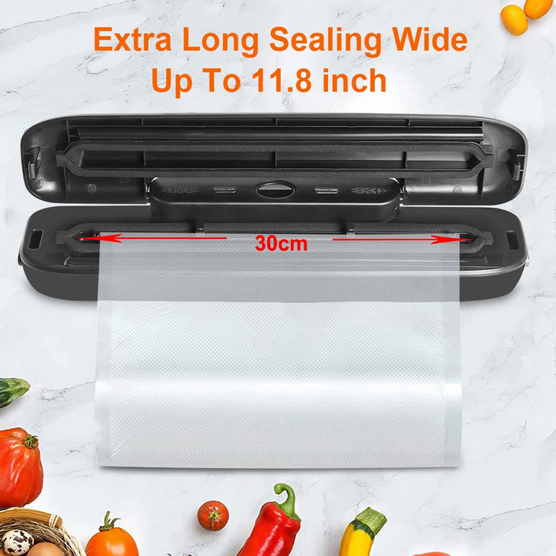 Food Vacuum Sealer Vacuum Packaging Machine For Food With 50pcs Packed Bags Z-21 Automatic Household Food Vacuum Sealing 220V - likehome