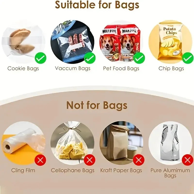 Mini Heat Bag Sealing Machine Package Sealer Bags Thermal Plastic Food Bag Closure Portable Sealer Packing Kitchen Accessories - likehome